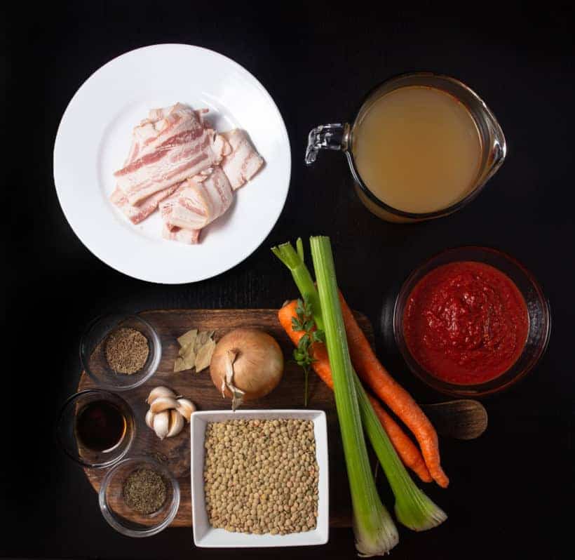instant pot lentil soup ingredients #AmyJacky #InstantPot #PressureCooker #recipe #soup #beans