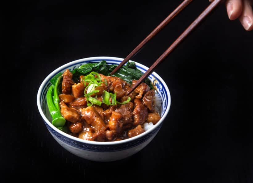 Instant Pot lu rou fan | 滷肉飯 | pressure cooker lu rou fan | 壓力鍋 | taiwanese braised pork | taiwanese braised pork belly | instant pot pork | pork belly recipes | ru rou fan | taiwanese pork rice | taiwanese minced pork  #AmyJacky #InstantPot #PressureCooker #recipes #taiwanese #asian #pork