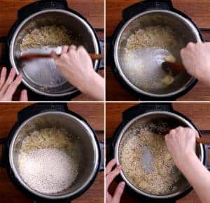 Instant Pot Arborio Rice: toast arborio rice in Instant Pot #AmyJacky #InstantPot #PressureCooker #rice #sides #vegetarian