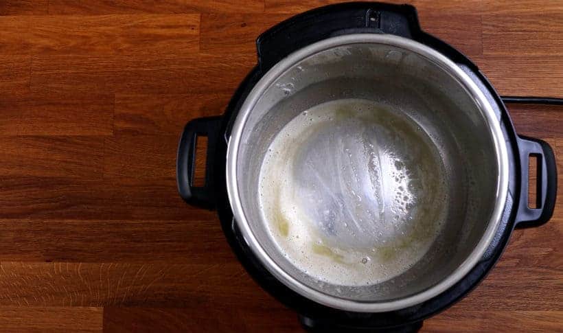 pressure cooker butternut squash soup: brown butter in Instant Pot  #AmyJacky #InstantPot #PressureCooker #recipe #soup #vegetarian #healthy