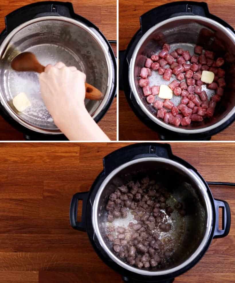 Brown sausage in Instant Pot Pressure Cooker    #AmyJacky #InstantPot #PressureCooker #recipe #breakfast
