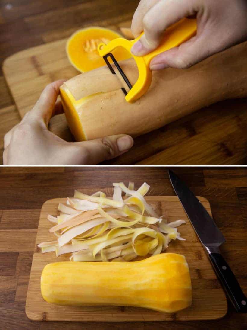 How to peel butternut squash