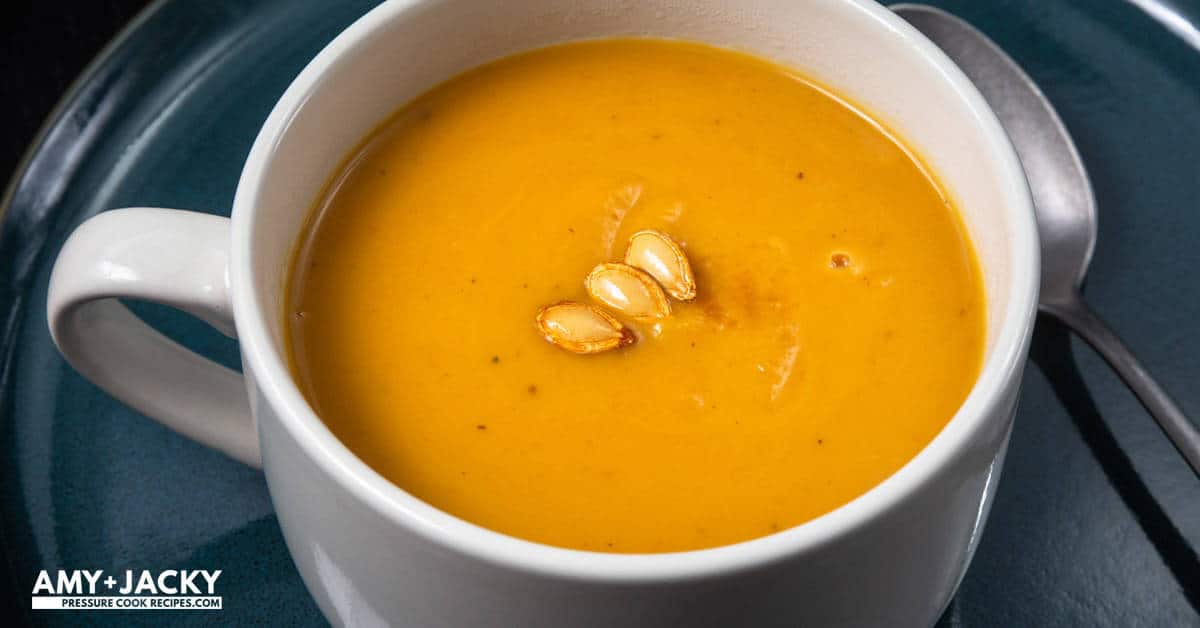 Instant Pot Roasted Butternut Squash Soup 