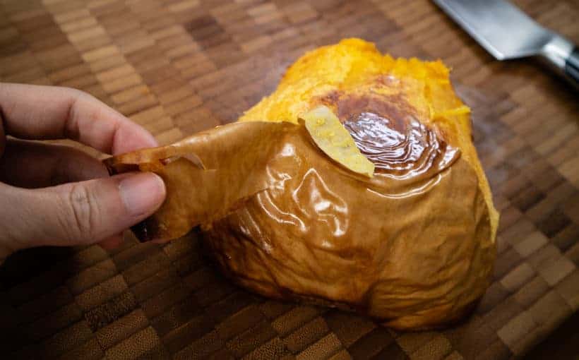 Peel butternut squash   #AmyJacky #InstantPot #PressureCooker #recipe #vegan #vegetarian #healthy