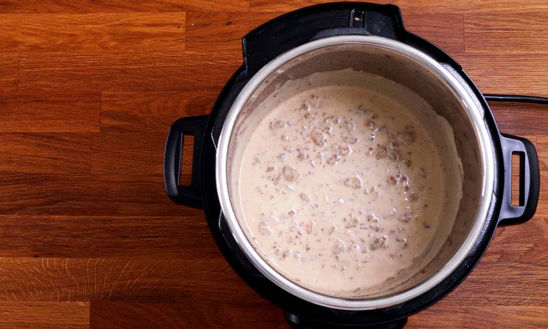 Instant Pot Sausage Gravy (Biscuits and Gravy) Tested by Amy + Jacky