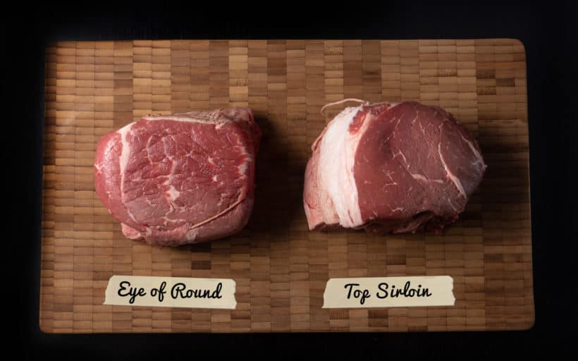 Cooking eye of round roast vs. top sirloin in Instant Pot Experiment