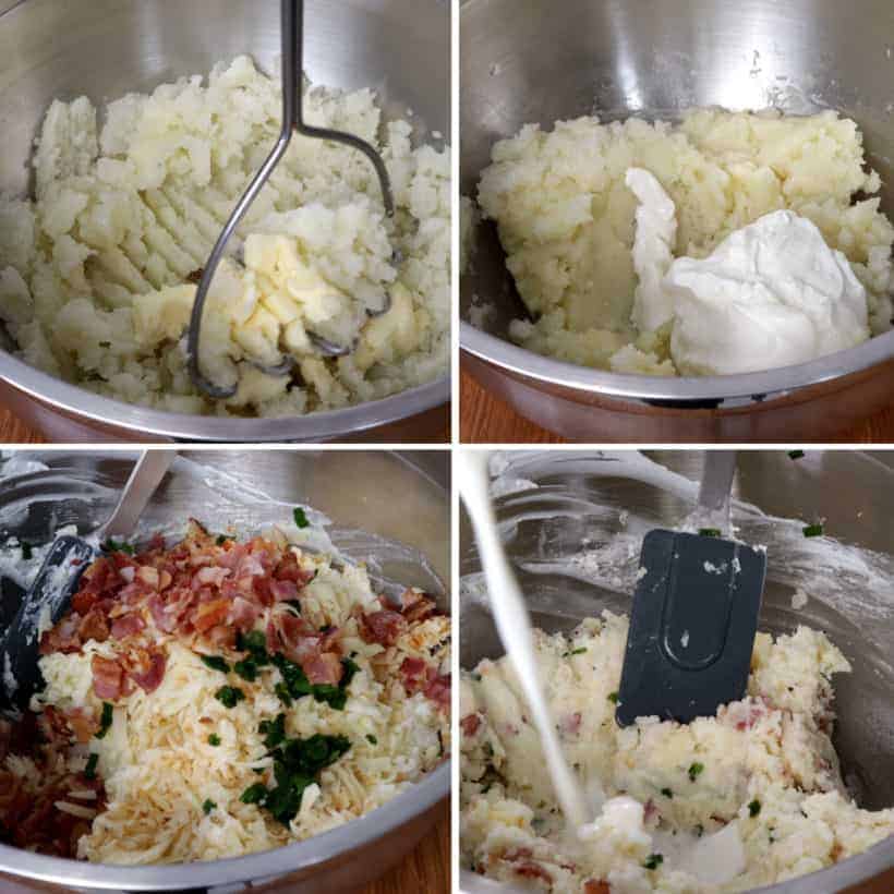 How to make mashed potato filling for twice-baked potatoes    #AmyJacky #InstantPot #PressureCooker #AirFryer #NinjaFoodi #sides #potatoes