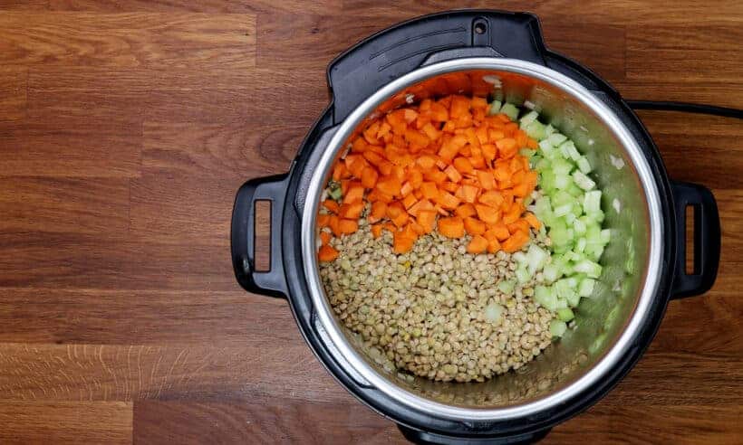 cooking green lentils in Instant Pot 