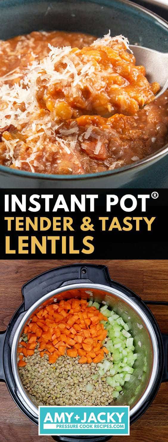 instant pot lentils | lentils instant pot | instant pot lentils recipe | pressure cooker lentils | instant pot green lentils | cooking lentils in instant pot #AmyJacky #InstantPot #PressureCooker #beans #sides #recipe #healthy #vegan #vegetarian