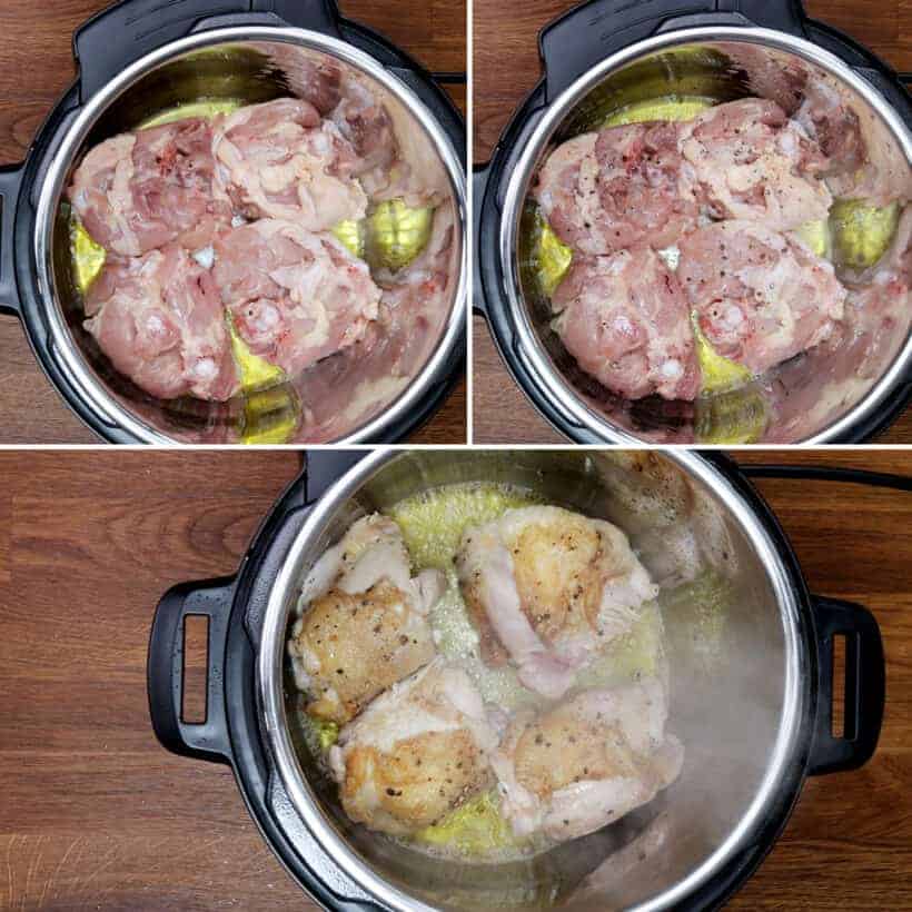brown chicken in Instant Pot   #AmyJacky #InstantPot #PressureCooker #recipe 