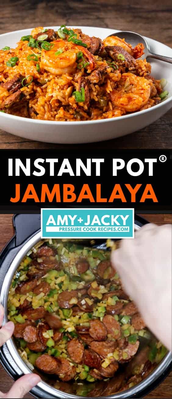 instant pot jambalaya | jambalaya instant pot | pressure cooker jambalaya | sausage jambalaya | chicken jambalaya | shrimp jambalaya  #AmyJacky #InstantPot #PressureCooker #recipe #chicken #cajun #sausage #shrimp #cajun #creole