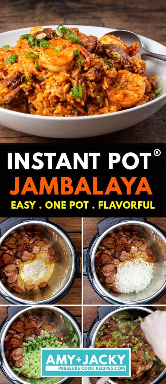 instant pot jambalaya | jambalaya instant pot | pressure cooker jambalaya | sausage jambalaya | chicken jambalaya | shrimp jambalaya  #AmyJacky #InstantPot #PressureCooker #recipe #chicken #cajun #sausage #shrimp #cajun #creole
