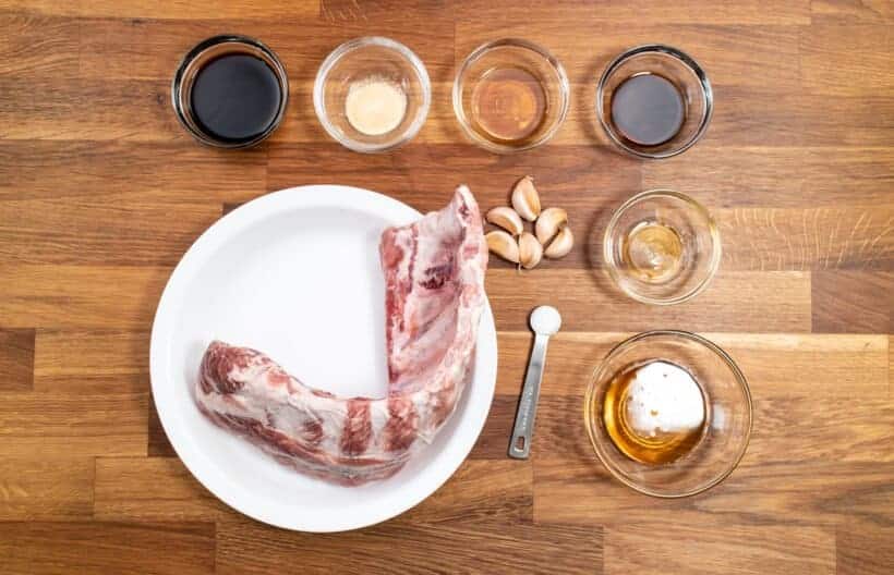 Instant Pot Honey Garlic Ribs Ingredients  #AmyJacky #InstantPot #PressureCooker #recipe