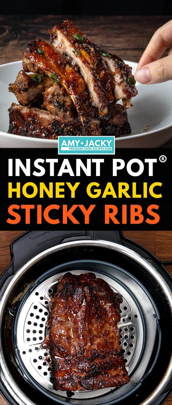 instant pot honey garlic ribs | pressure cooker honey garlic ribs | air fryer honey garlic ribs | chinese honey garlic ribs | honey garlic ribs recipe  #AmyJacky #InstantPot #AirFryer #recipe #ribs #pork