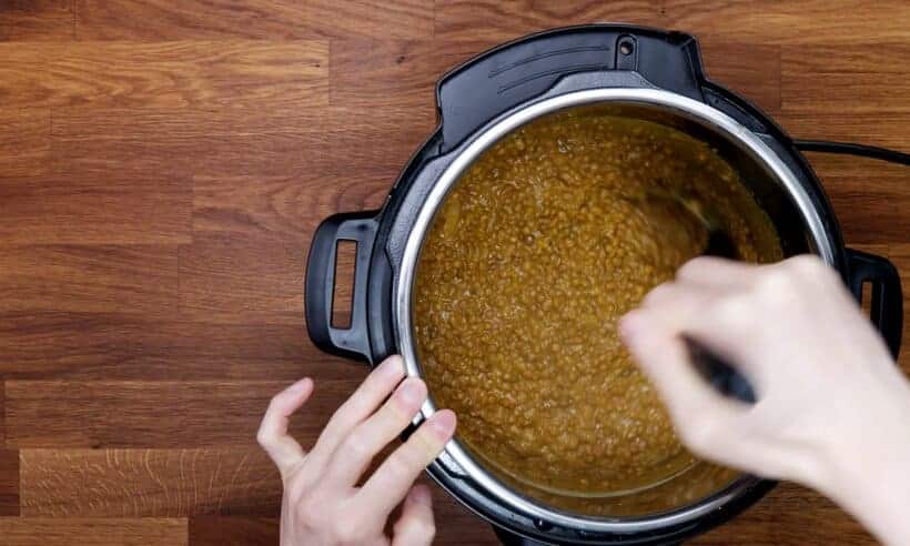 lentil curry in Instant Pot    #AmyJacky #InstantPot #PressureCooker #recipe #vegan #vegetarian #beans
