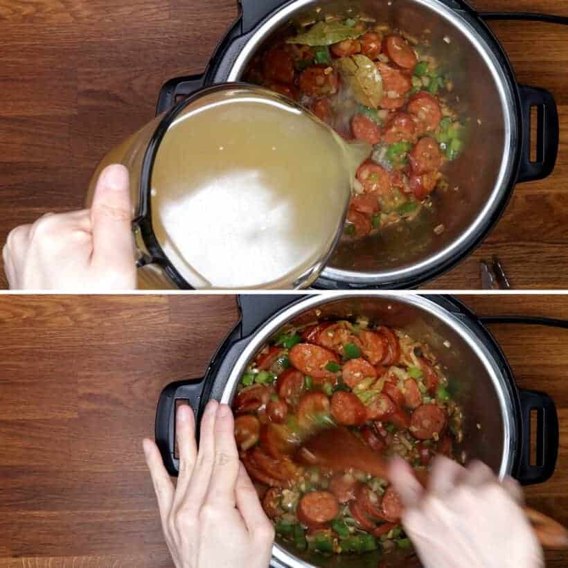 deglaze beans and rice in Instant Pot  #AmyJacky #InstantPot #PressureCooker #recipe #beans