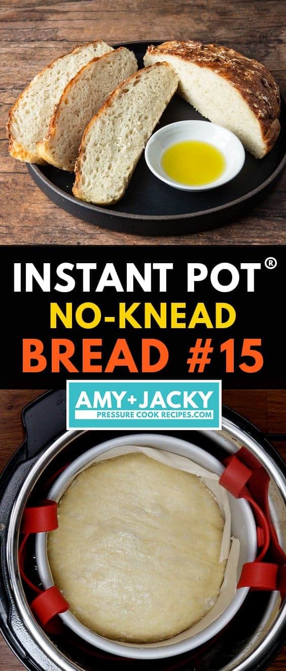 instant pot bread | bread in instant pot | bread recipe | instant pot no knead bread | bake bread in instant pot | pressure cooker bread | instant pot crusty bread | artisan bread  #AmyJacky #InstantPot #PressureCooker #recipe #AirFryer