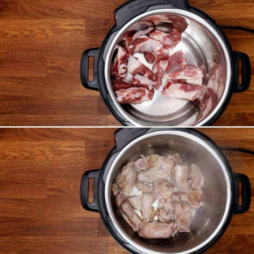 brown rib tips in Instant Pot  #AmyJacky #recipe #pork #chinese