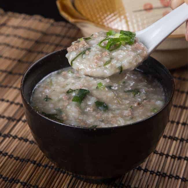 instant pot beef congee