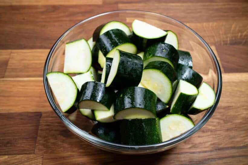 chopped zucchini  #AmyJacky