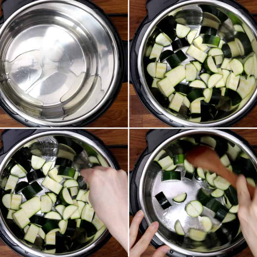 saute zucchini in Instant Pot #AmyJacky #recipe