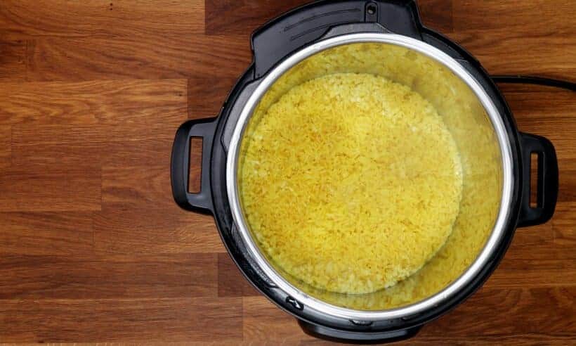 yellow rice in Instant Pot  #AmyJacky #InstantPot #PressureCooker #recipe