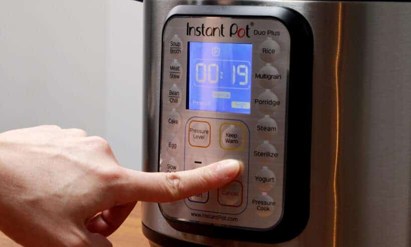 Instant Pot High Pressure for 19 minutes