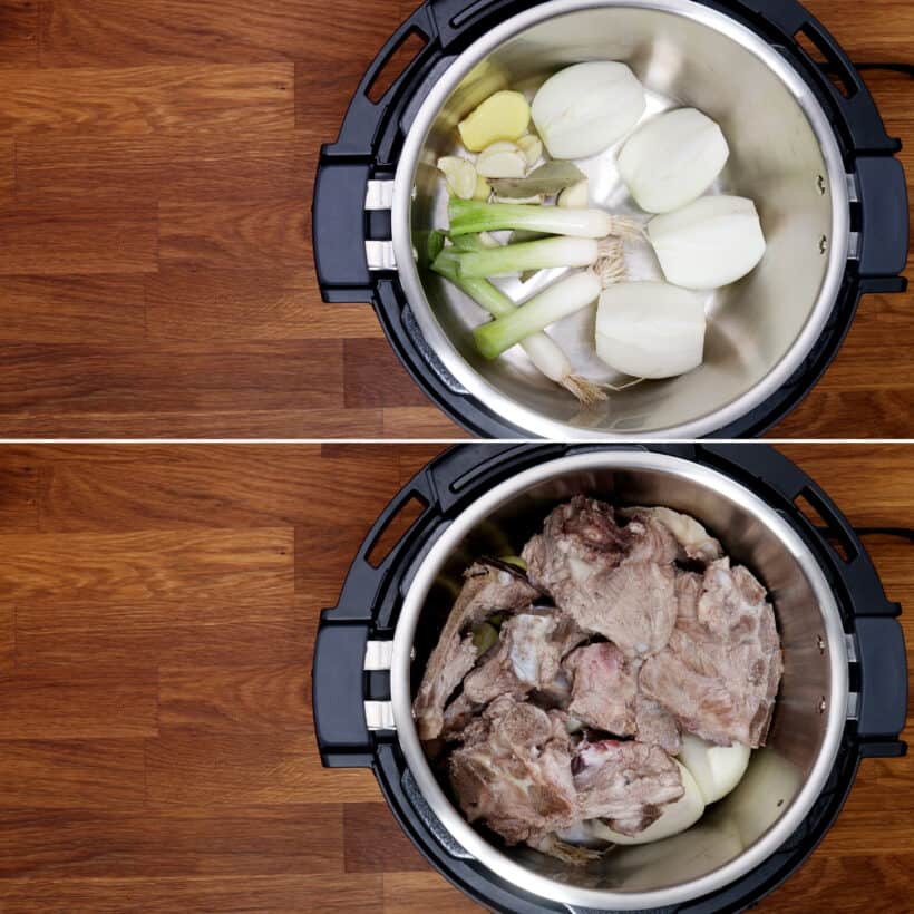 pork bone soup in Instant Pot