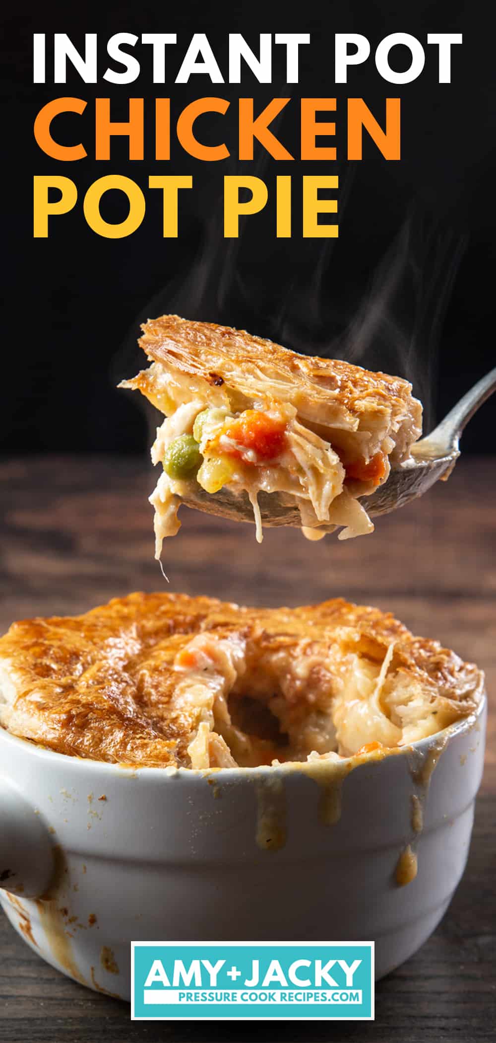 Instant Pot Chicken Pot Pie | chicken pot pie instant pot | homemade chicken pot pie | easy chicken pot pie | pressure cooker chicken pot pie  #AmyJacky #InstantPot #chicken #recipe #pie