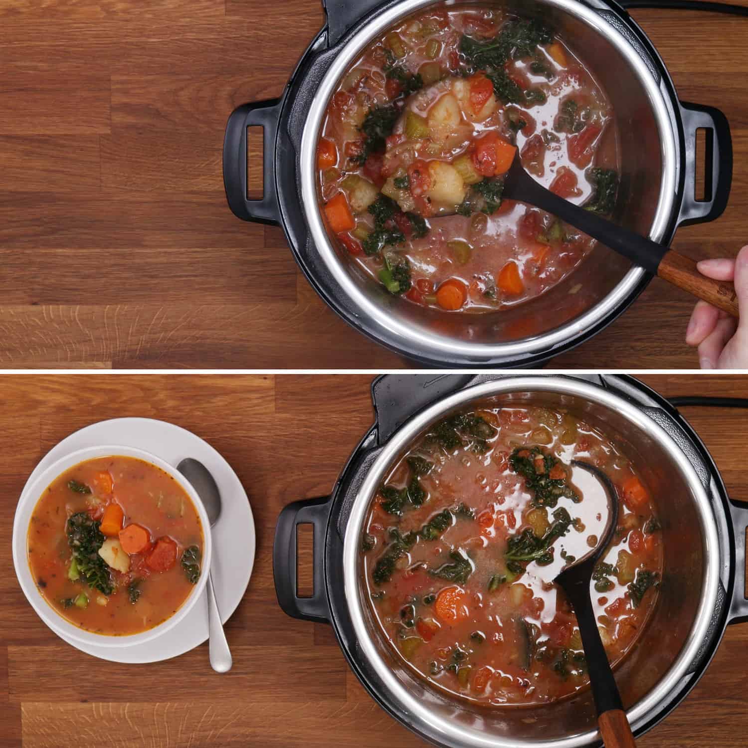 Instant Pot Vegetable Soup Tested by Amy + Jacky