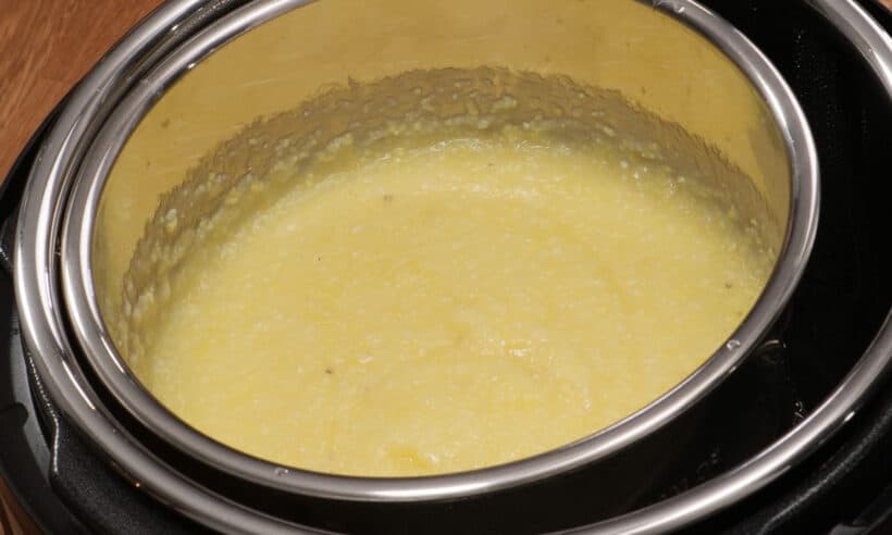 instant pot pot in pot polenta
