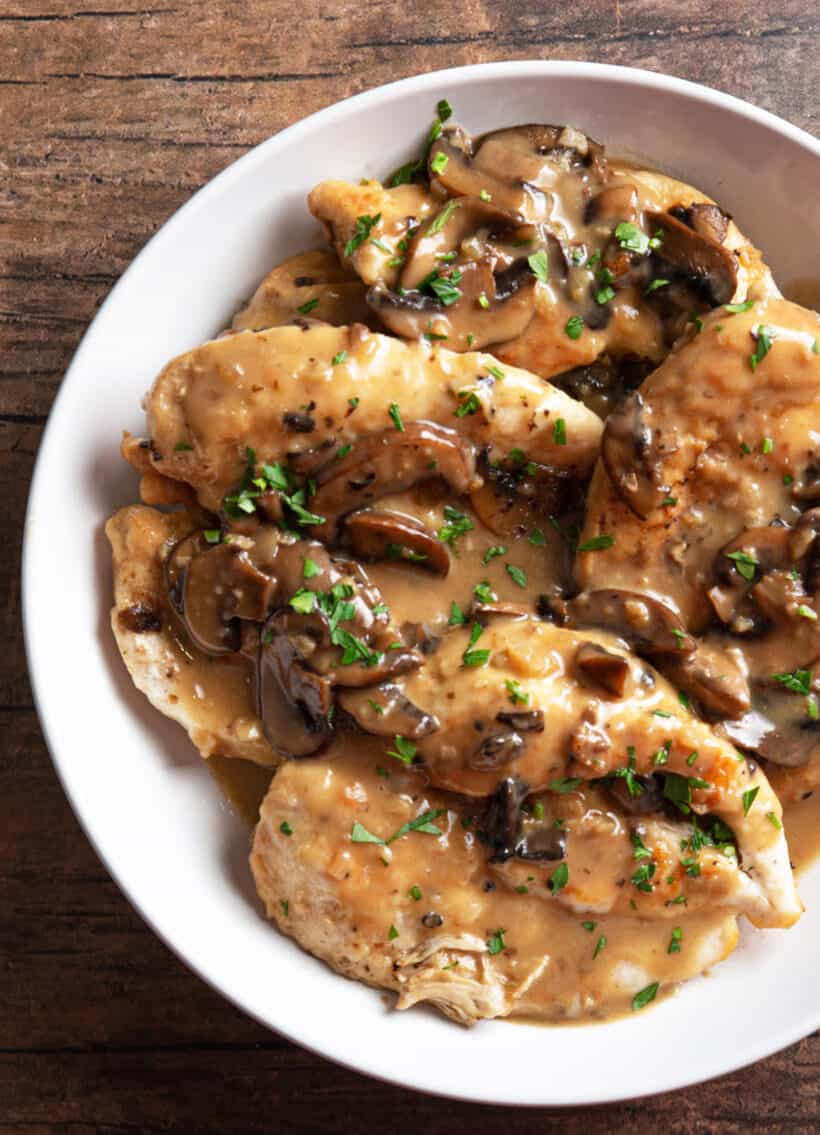 Saucy Instant Pot Chicken Marsala - Crunchy Creamy Sweet