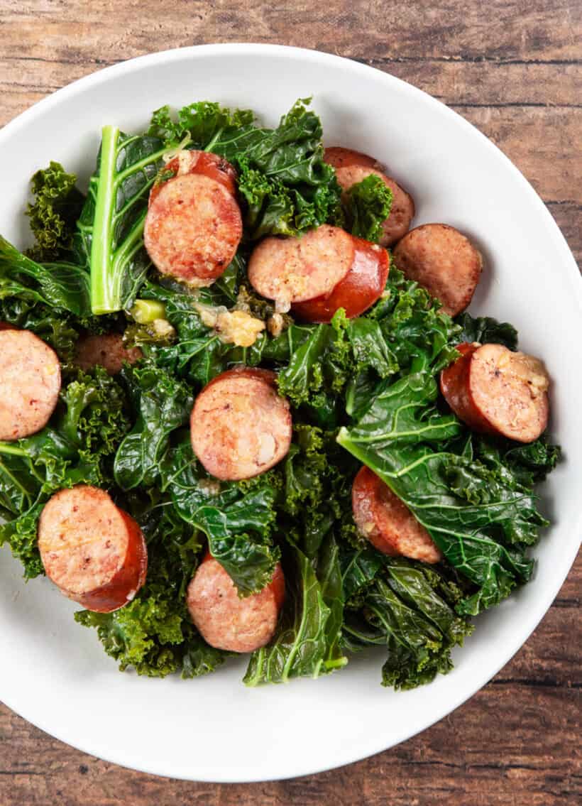 instant pot kale | kale instant pot | instant pot kale sausage | pressure cooker kale