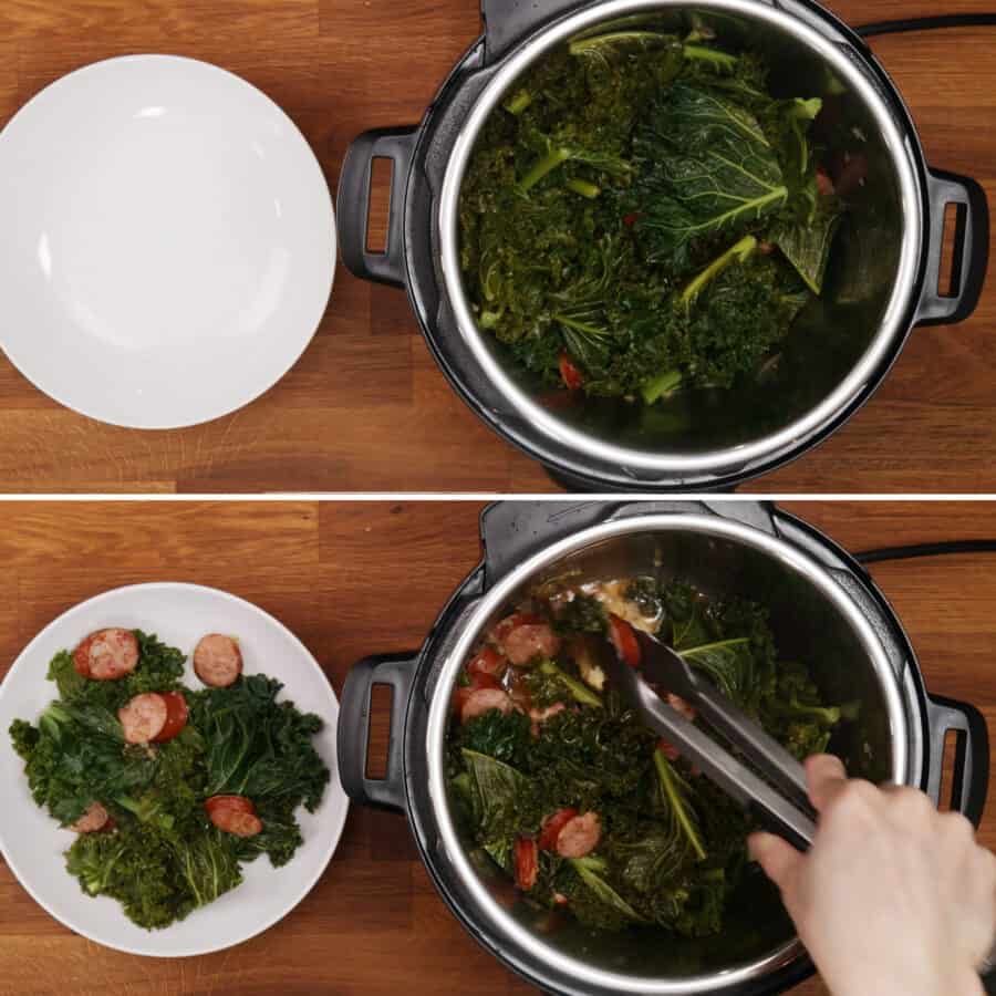 Instant Pot Kale Tested by Amy + Jacky