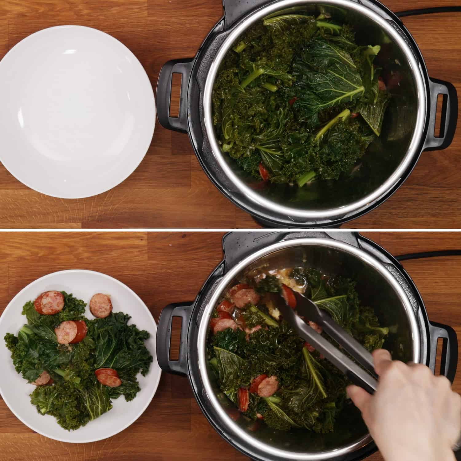 Instant Pot Kale Tested by Amy + Jacky