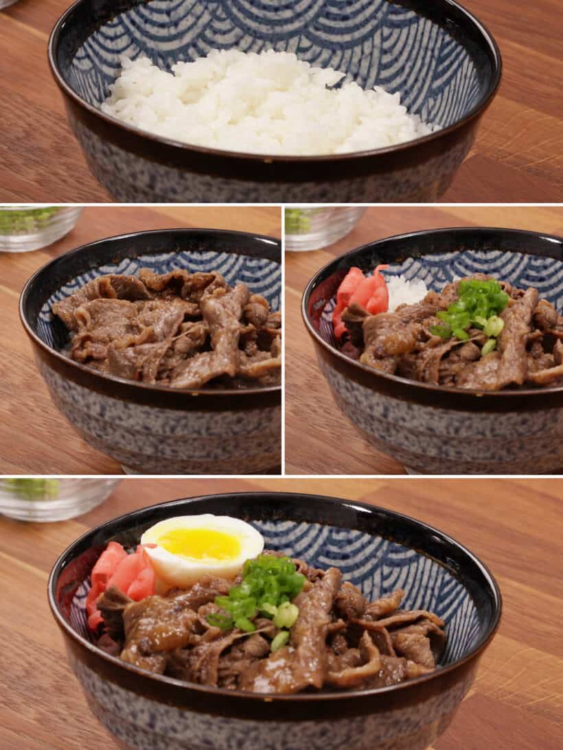 Japanese beef rice bowl