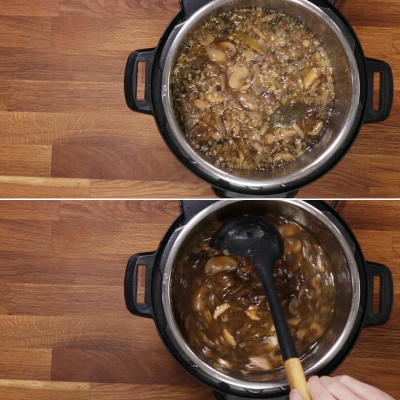 mushroom soup pressure cooker