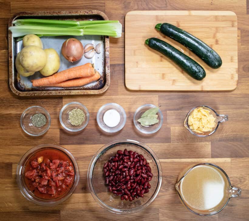 minestrone soup ingredients