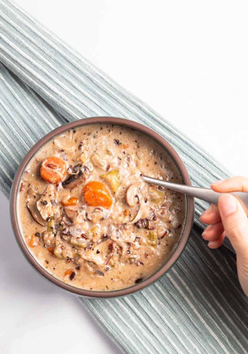 chicken wild rice soup instant pot