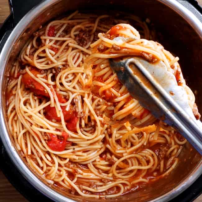 instant pot spaghetti