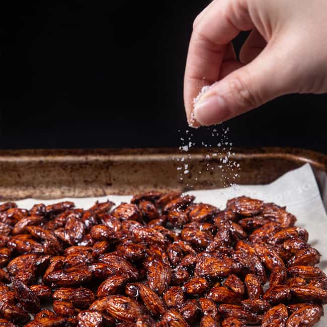 churro candied almonds