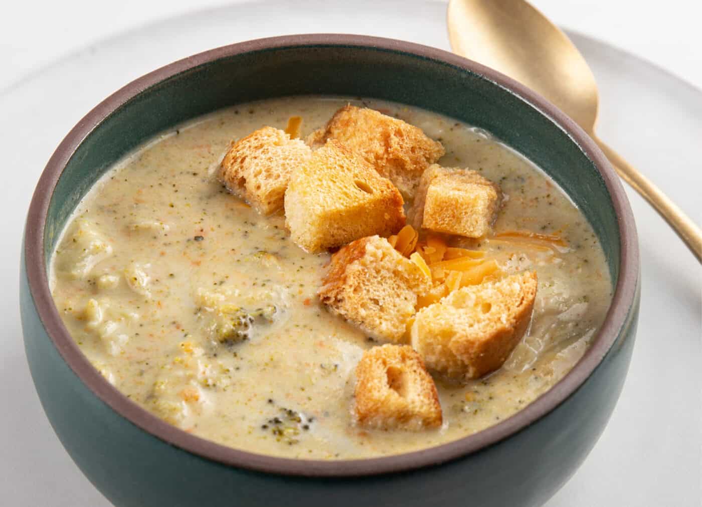 Instant Pot Broccoli Cheddar Soup Tested by Amy + Jacky