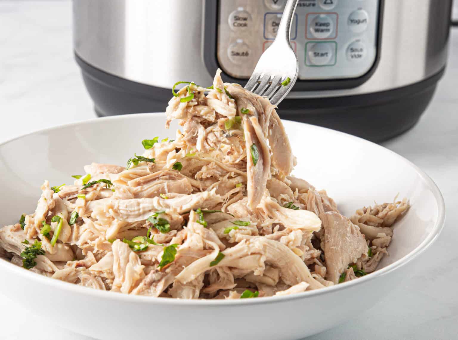 Instant Pot Shredded Chicken Tested by Amy + Jacky