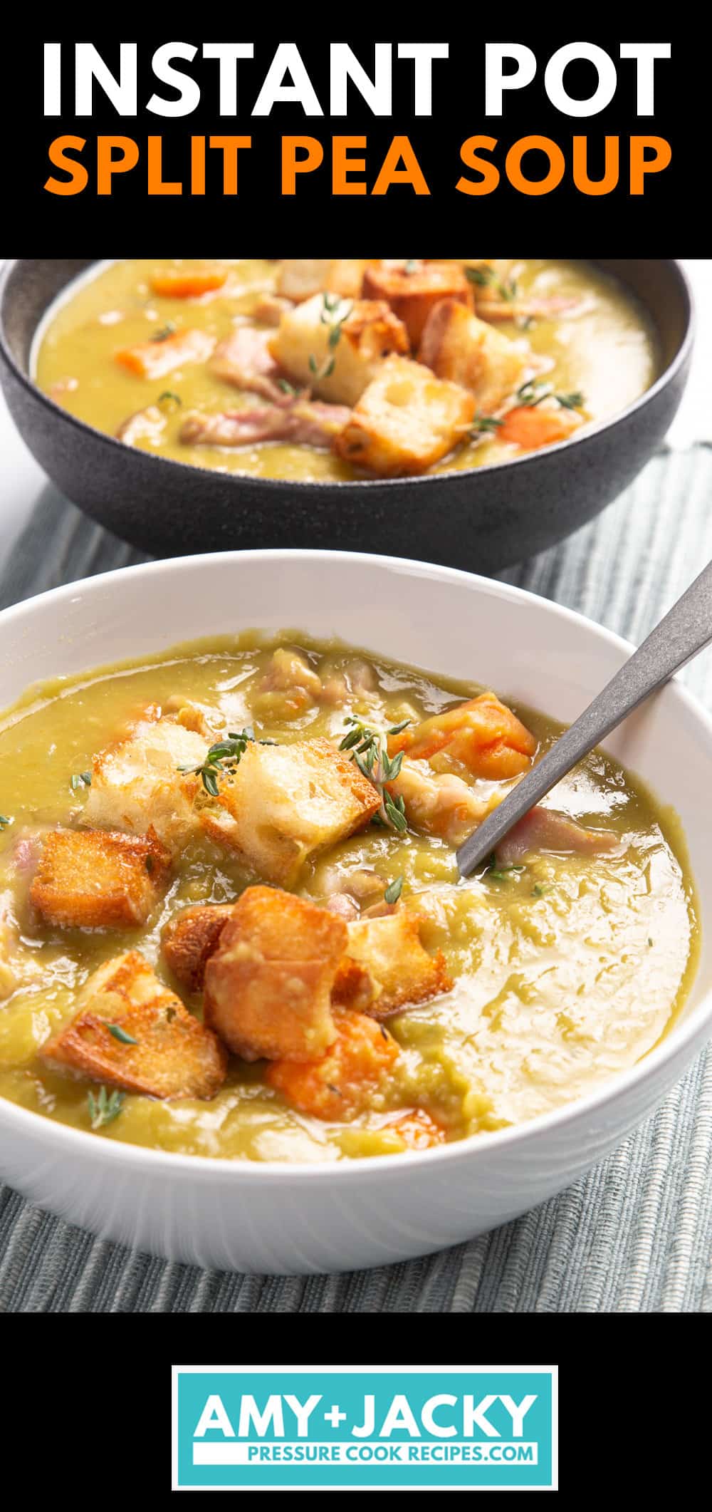 instant pot split pea soup | instant pot pea soup | instant pot split pea and ham soup | pressure cooker split pea soup | green split peas
