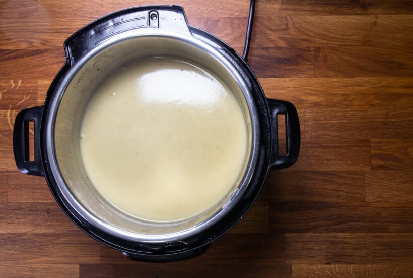 pressure cooker potato soup