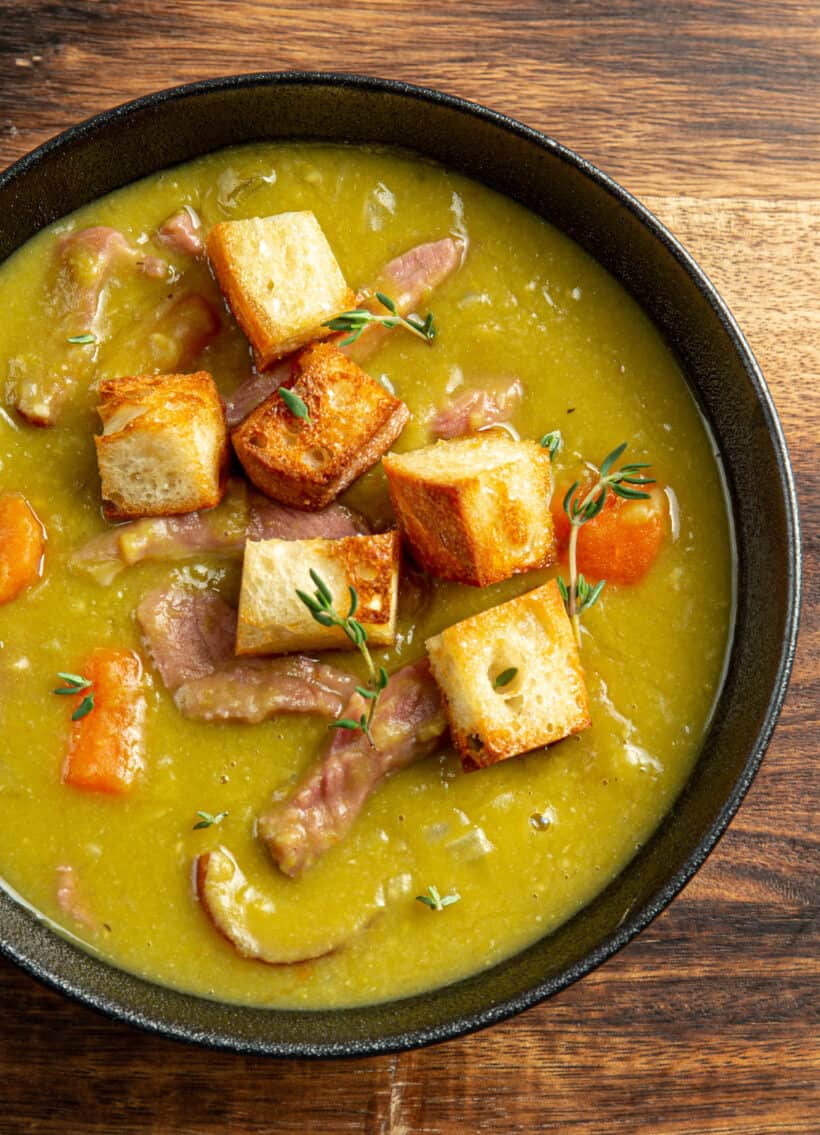 Yellow Split Pea Soup with Ham (Gluten-Free) • The Heritage Cook ®