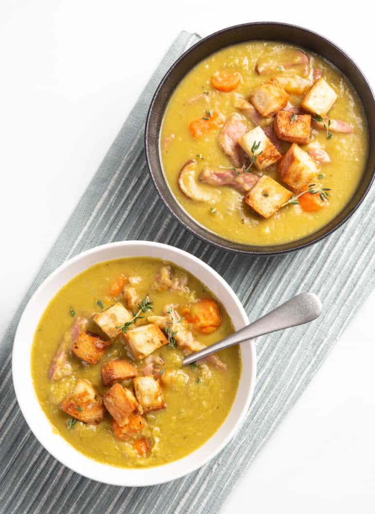 Instant Pot Split Pea Soup Tested by Amy + Jacky