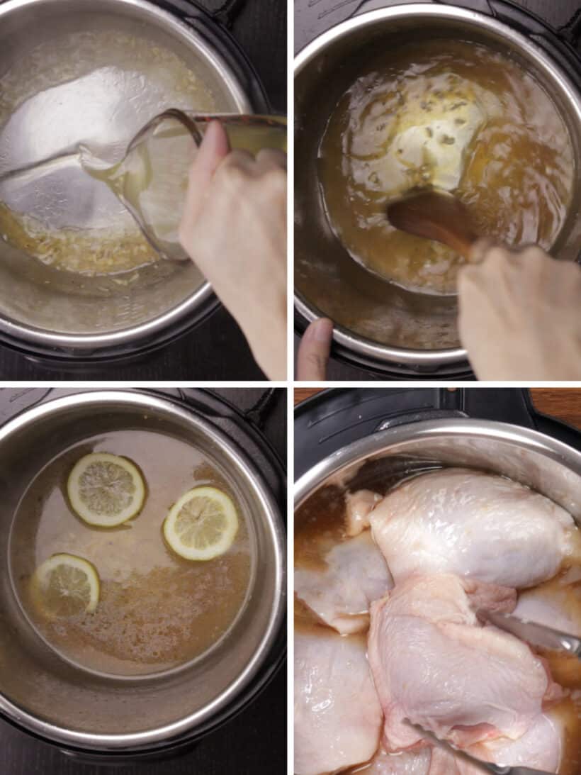 Instant Pot Lemon Herb Chicken and Rice - Amy in the Kitchen