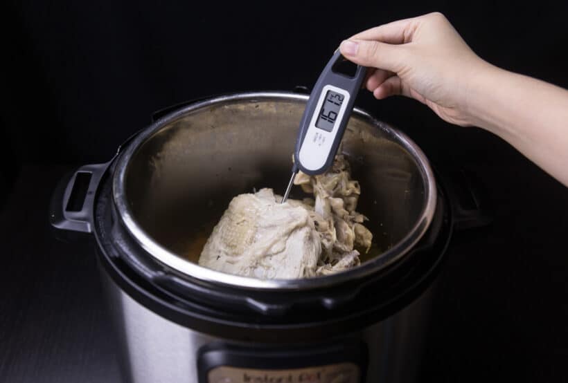 measure instant pot bone in turkey breast temperature