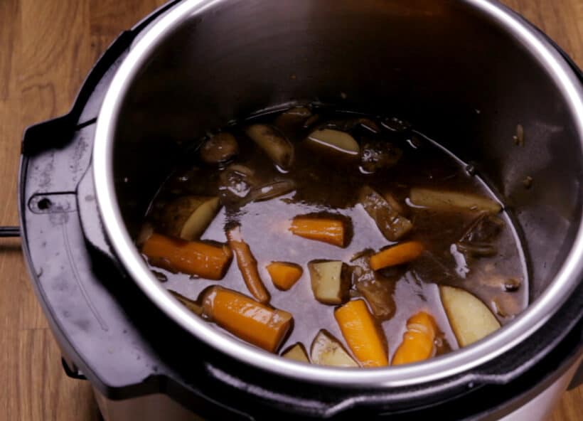 pressure cook potatoes and carrots